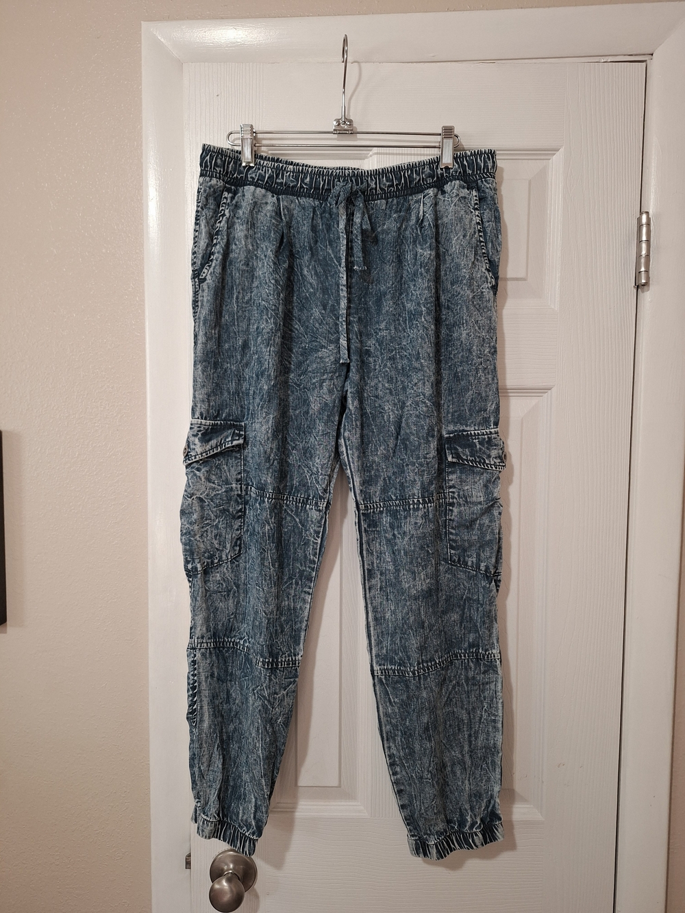 Cloth & Stone Acid Wash Cargo Jogger Pants Size m